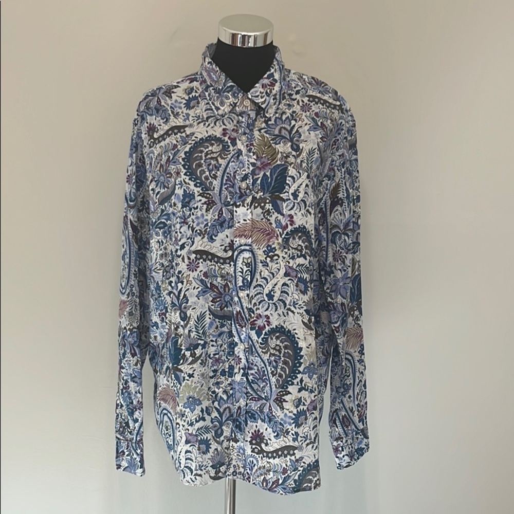 Alan Flusser Paisley Button Down Shirt